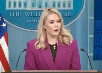 La portavoz de la Casa Blanca, Karoline Leavitt.