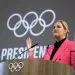 En su primer discurso como presidenta, reafirmó su compromiso con la inclusión y la renovación del movimiento olímpico.