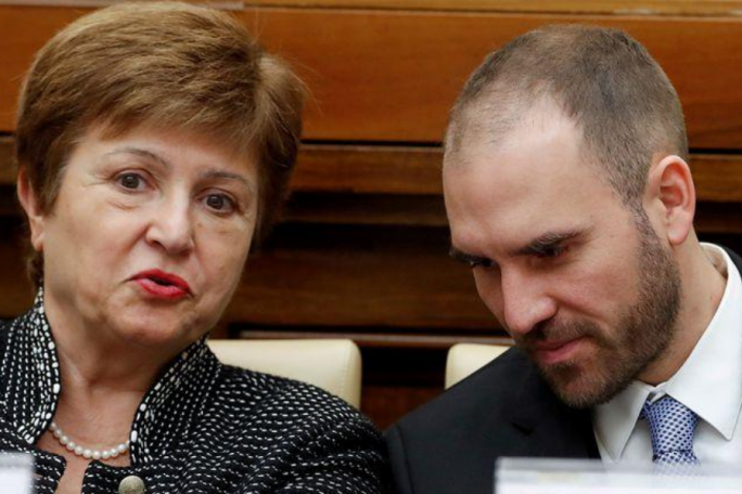 Kristalina Georgieva y Martín Guzmán, Argentina Deuda