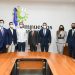La junta directiva de ANJE reunida con Luis Valdez Veras, director de Impuestos Internos, en la sede de la DGII. | Fuente externa.