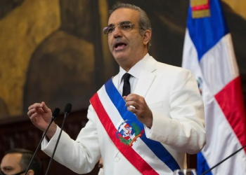 Luis Abinader Corona, presidente de República Dominicana en toma de posesión de 2020. - Fuente externa.