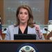 Así lo confirmó la portavoz del Departamento de Estado estadounidense, Tammy Bruce.