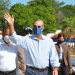 Luis Abinader durante su recorrido a las inmediaciones del río Ozama. | Lésther Álvarez.