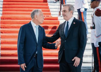 Luis Abinader y Marcelo Rebelo de Sousa. | Fuente externa.