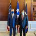El presidente Luis Abinader, junto al gobernador electo de Puerto Rico, Pedro Pierluisi. | Fuente externa.
