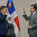 Bisonó durante la juramentación de Néstor Julio Matos. - Fuente externa.