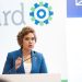 La presidente de ProCompetencia, María Elena Vásquez, explica anteproyecto de reforma a Ley 42-08 incorpora un régimen general de concentraciones en el país.