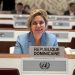 María Elena Vásquez Taveras durante su intervención