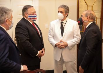 Michael R. Pompeo y Danilo Medina