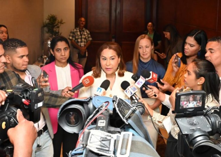 Ministra de la Mujer, Mayra Jiménez.. Fuente externa.