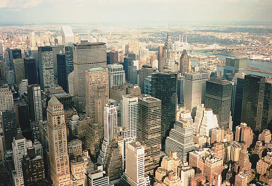 new york from empire state building