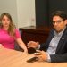 La directora ejecutiva de Asibenas, Nicolle Valerio Issa, y el presidente de la entidad, Juan Amell. | Lésther Álvarez