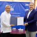 El director ejecutivo del ODAC, Ángel David Taveras Difo y el director ejecutivo del IIBI, Osmar Olivo.