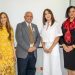 Rosa María Portillo y  Meribel Moreta, junto a ejecutivos de Onapi. | Ruth Aybar