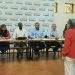 Olaya Dotel, Carlos Peguero, Rogelio Genao, Roberto Henríquez escuchan a Maribel Pichardo