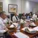 El ministro de Agricultura, Francisco Oliverio Espaillat, encabezó un encuetro con periodistas especializados en el sector agropecuario.