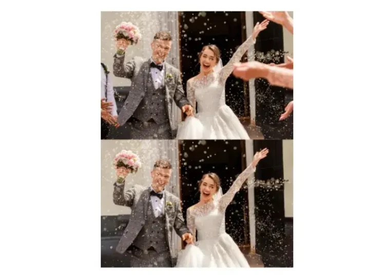 La función permite a los usuarios seleccionar y eliminar elementos no deseados de las imágenes de su galería.