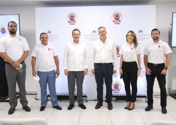 Fantino Polanco, Jorge Morales, Víctor Bisonó, Pablo Wiechers, Patricia Mejía y Giovanni Pastor