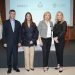 Padre Rector Jorge William Hernandez Diaz S.J. , Dra. Odile Camilo, Sra. Matilde Cruz de Farach y Sra. Carmen Olavarrieta de Farach