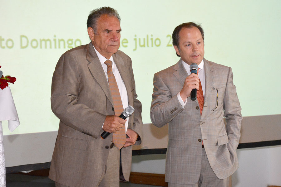 Los empresarios Paolo Chilosi y Gaetan Bucher, miembros del Consejo Económico Binacional Quisqueya./Gabriel Alcántara