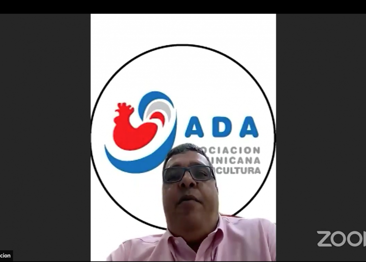 Pavel Concepción, titular de la Asociación Dominicana de Avicultura, durante su participación en el encuentro virtual organizado por la JAD. | Fuente externa.