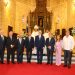 Pedro Esteva, José Marcelino Rodríguez, Luís López, Lawrence Hazoury, Alejandro Fernández W., Arzobispo Francisco Ozoria, Gustavo Ariza, Mónica Armenteros y Manuel Fernández Alfau.