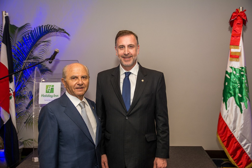 pierre nahas y embajador del libano en la republica bolivariana de venezuela elias lebbos