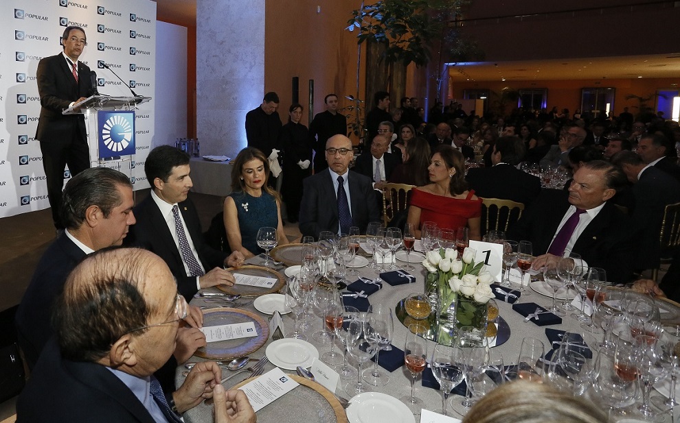 El vicepresidente ejecutivo senior de Negocios, Christopher Paniagua, habló durante la tradicional cena que el Banco Popular ofrece a sus clientes en Fitur.
