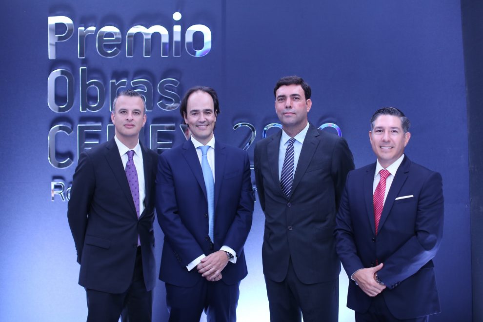 premio obras cemex homero gonzalez, imanol orue echevarría, josé antonio cabrera, juan felipe muñoz
