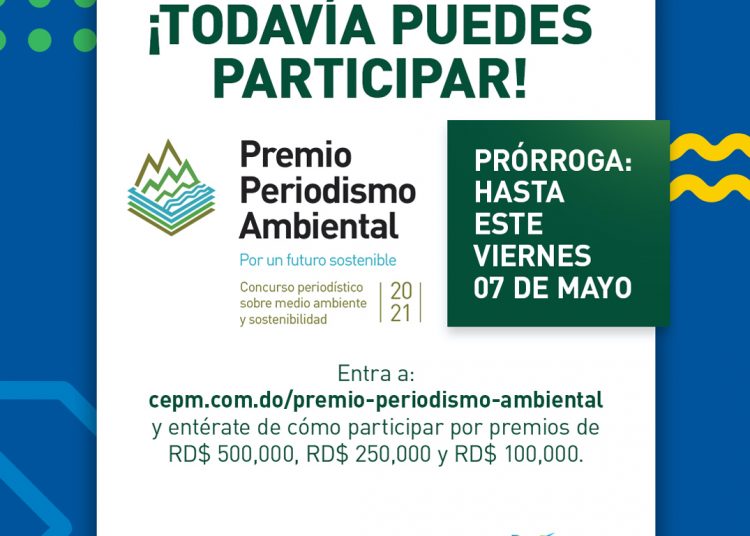 Afiche de convocatoria al Premio de Periodismo Ambiental.