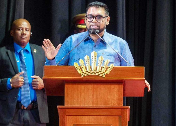Irfaan Ali, presidente de Guyana y titular del Caricom. - Fuente externa.