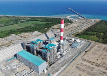 La planta Punta Catalina durante labores de mantenimiento programado en la Unidad No. 2, donde se registró un incidente con dispersión de polvo.