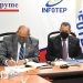 Rafael Santos Badía, director general del Infotep, y Porfirio Peralta, director de Promipyme, al momento de la firma de acuerdo.