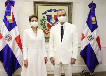 Raquel Peña y Luis Abinader