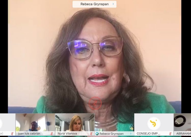 Rebeca Grynspan, secretaria general de la SEGIB.