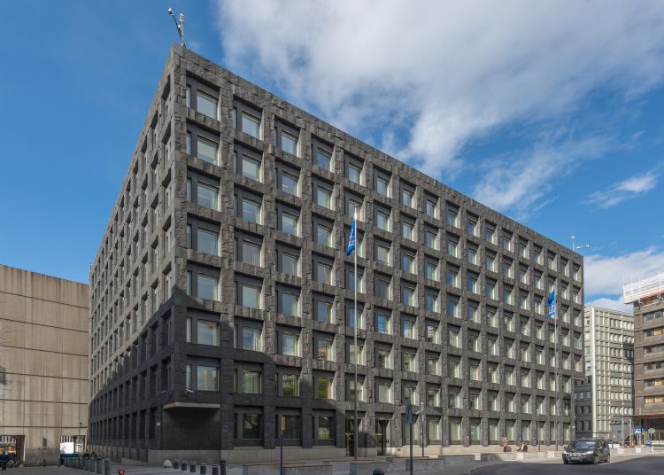 Banco de Suecia. | Peter Celsing, Wikipedia.