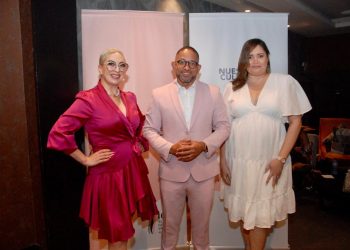 Rosalina Arias, Nelson Ramírez y Miguelina Aquino
