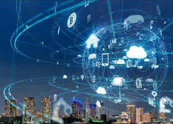 Smart city and IoT (Internet of Things) concept. ICT (Information Communication Technology).