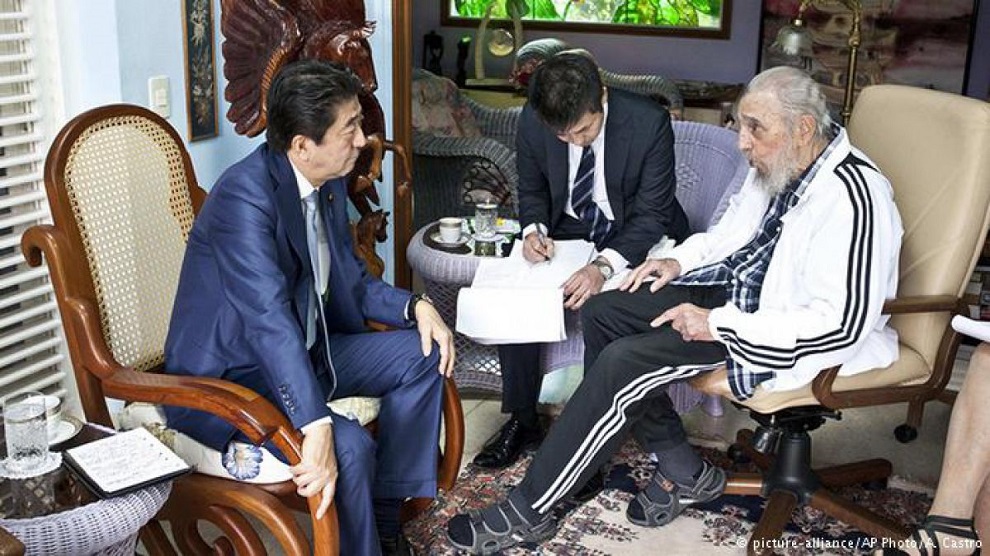 shizo abe y fidel castro