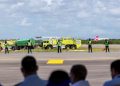 Simulacro de emergencia aérea realizado en el Aeropuerto de Punta Cana durante la Semana de la Seguridad Operacional.