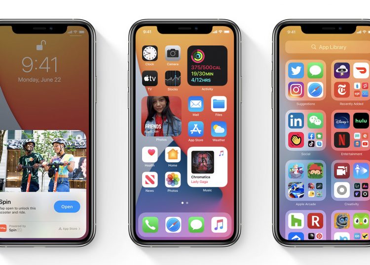 Sistema operativo iOS14, Apple