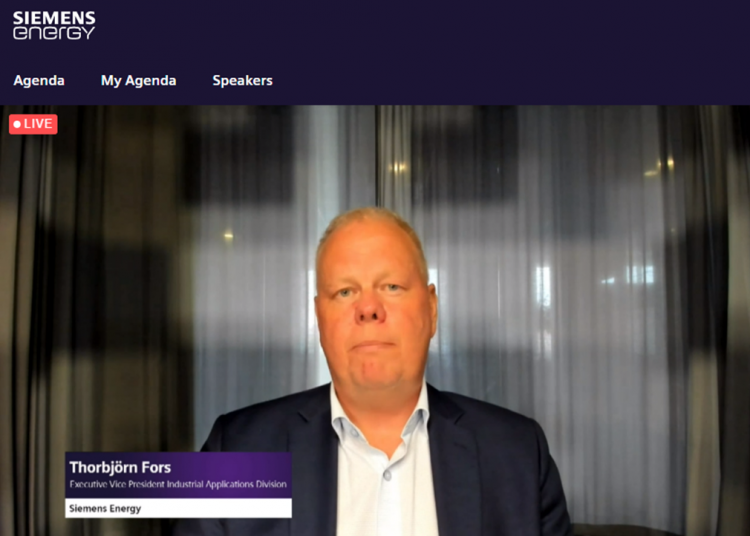 Thorbjörn Fors,vicepresidente ejecutivo división de aplicaciones industriales en Siemens Energy.
