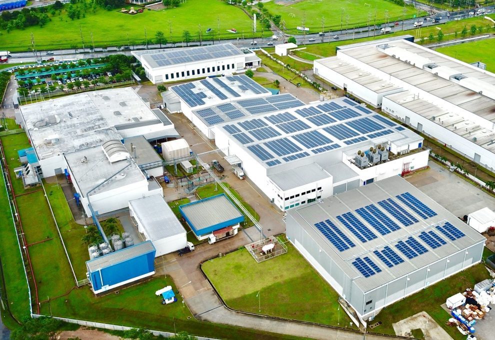 solar panel installation, tetra pak site