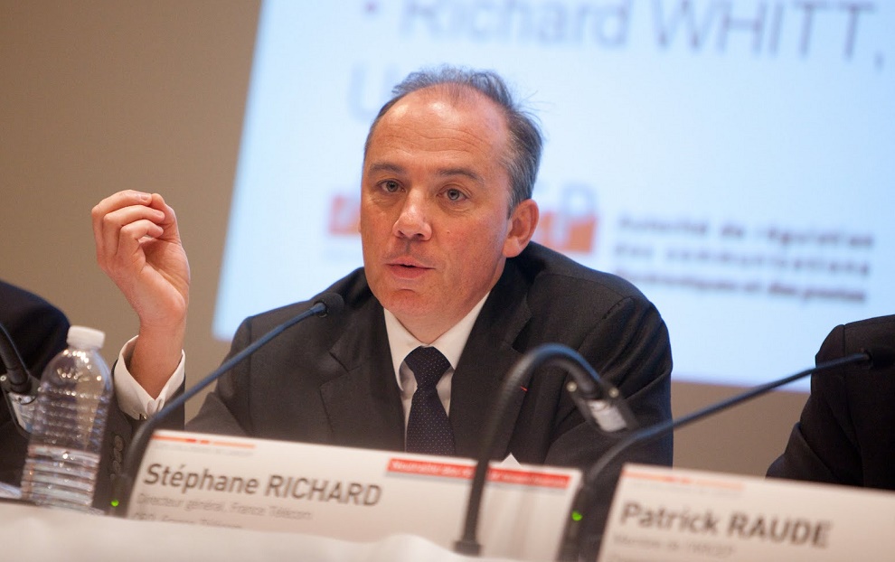 Stéphane Richard, presidente ejecutivo Orange, dijo que como empresa jamás estarían a favor de un boicot a Israel. Fuente: Olivier Ezratty