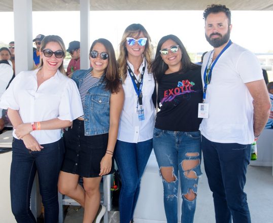 sunix 3 wendy daher, estefanía fernández, begoña goicochea, carla taveras, babeto rodríguez