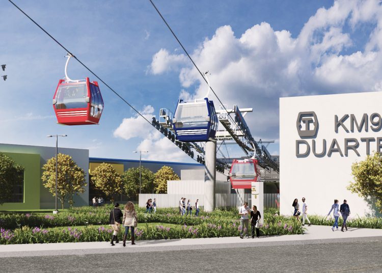 La línea 3 del Teleférico de Santo Domingo se construirá en Santo Domingo Oeste con una inversión de cerca de US$250 millones y tendrá una capacidad entre los 4 mil a 6 mil pasajeros por hora.