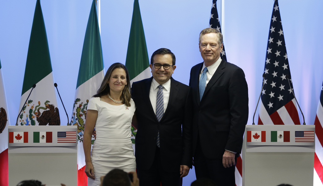 chrystia freeland, ildefonso guajardo villarreal, robert lighthizer