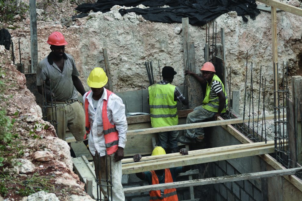 tabajadores de construccion lesther