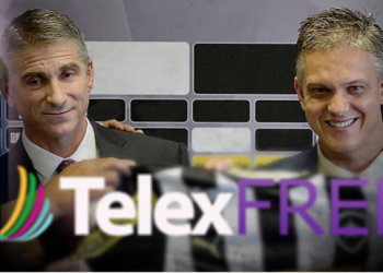 Los principales ejecutivos de TelexFree, James Merrill y Carlos Wanzeler, el primero sentenciado y el segundo prófugo en Brasil. | Fuente externa.