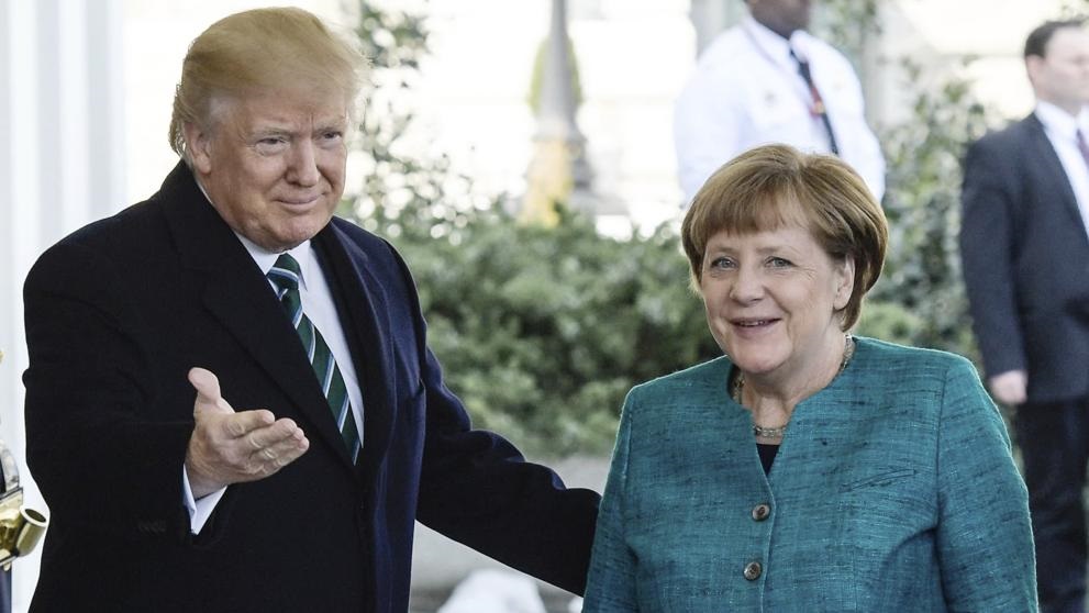 trump merkel